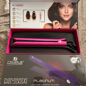 TOTALLY BRAND NEW, unopened ceramic hair straightener. Leaves the hair shiny